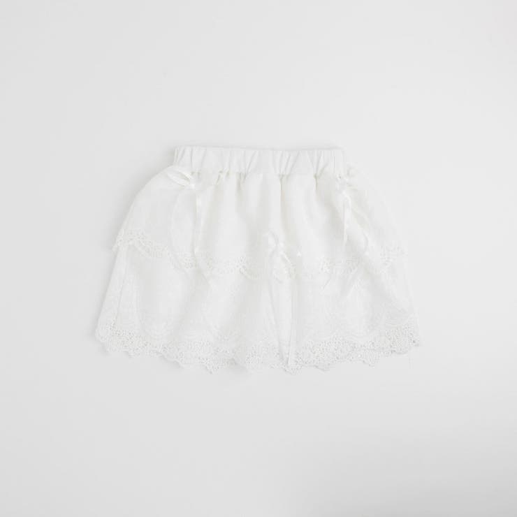 【2点セット】レースリボンミニドットTシャツ＋レーススカート | URBAN CHERRY | 詳細画像10 