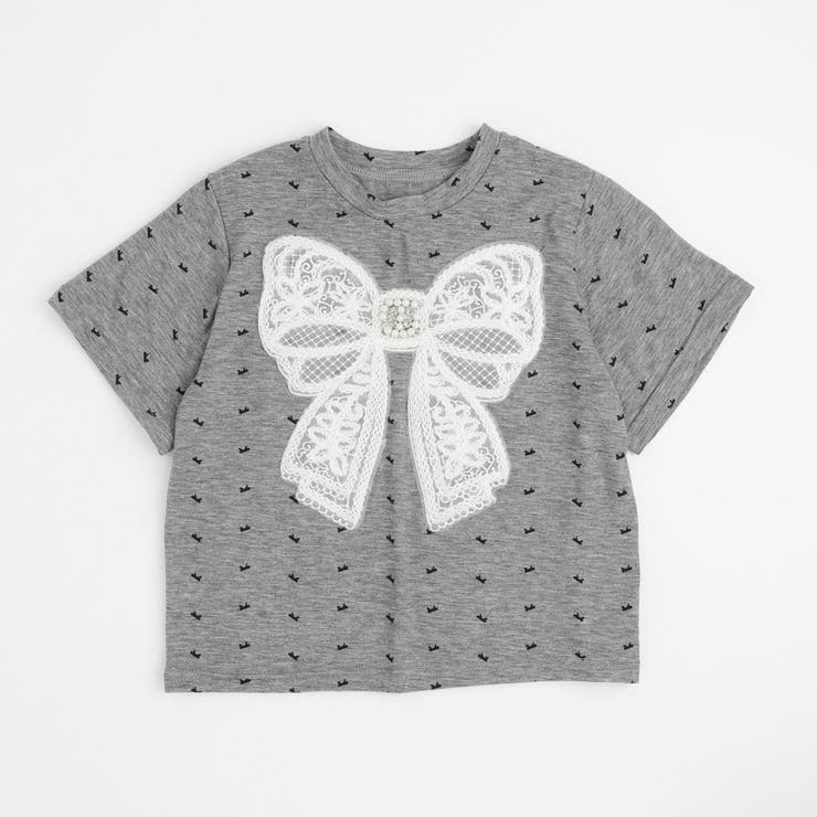 【2点セット】レースリボンミニドットTシャツ＋レーススカート | URBAN CHERRY | 詳細画像4 