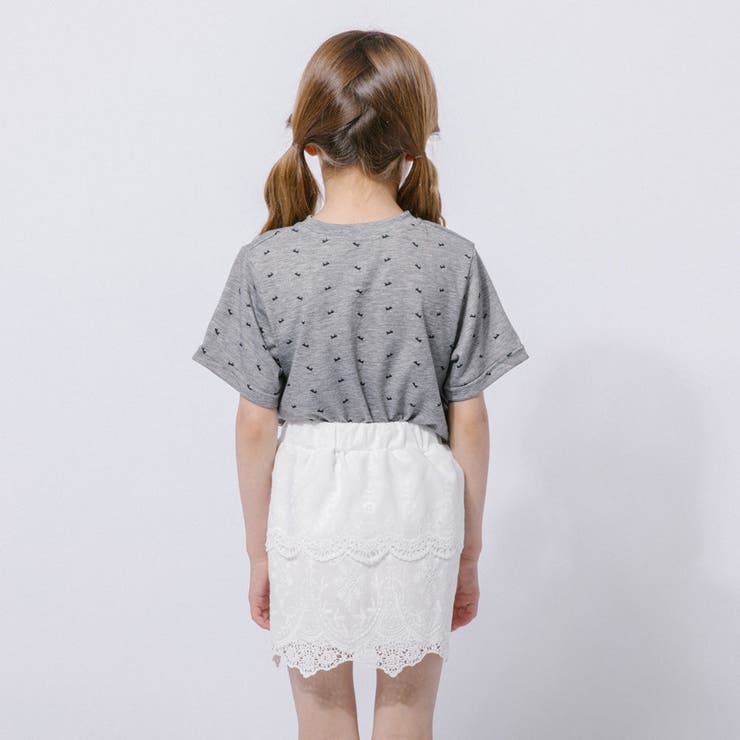 【2点セット】レースリボンミニドットTシャツ＋レーススカート | URBAN CHERRY | 詳細画像7 
