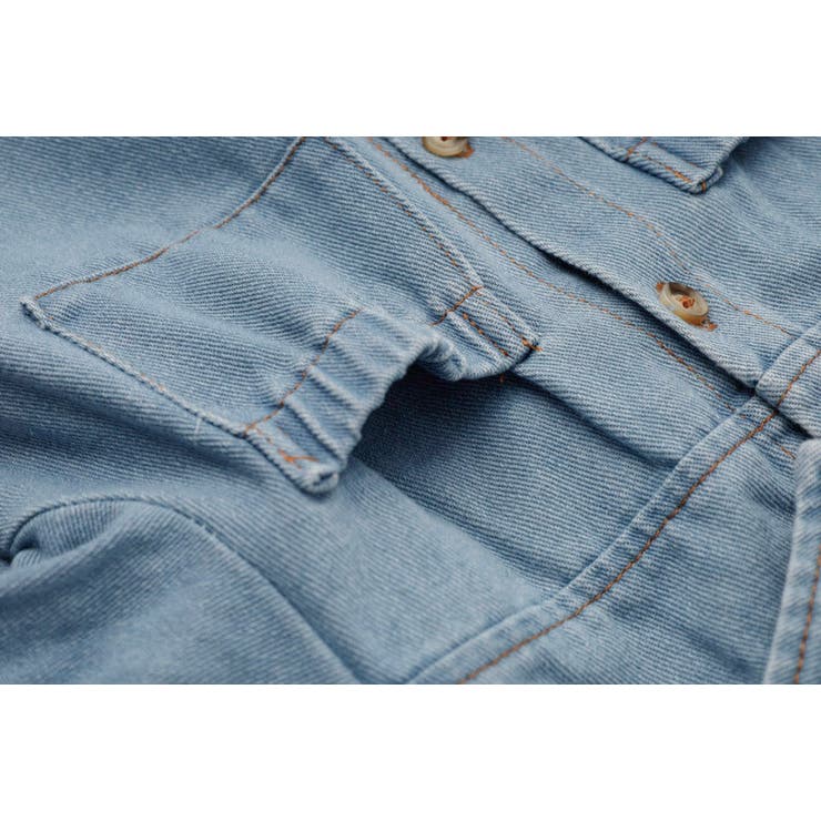 【2点セット】パフスリーブデニムシャツギャザーブラウス＋フレアスカート | URBAN CHERRY | 詳細画像25 