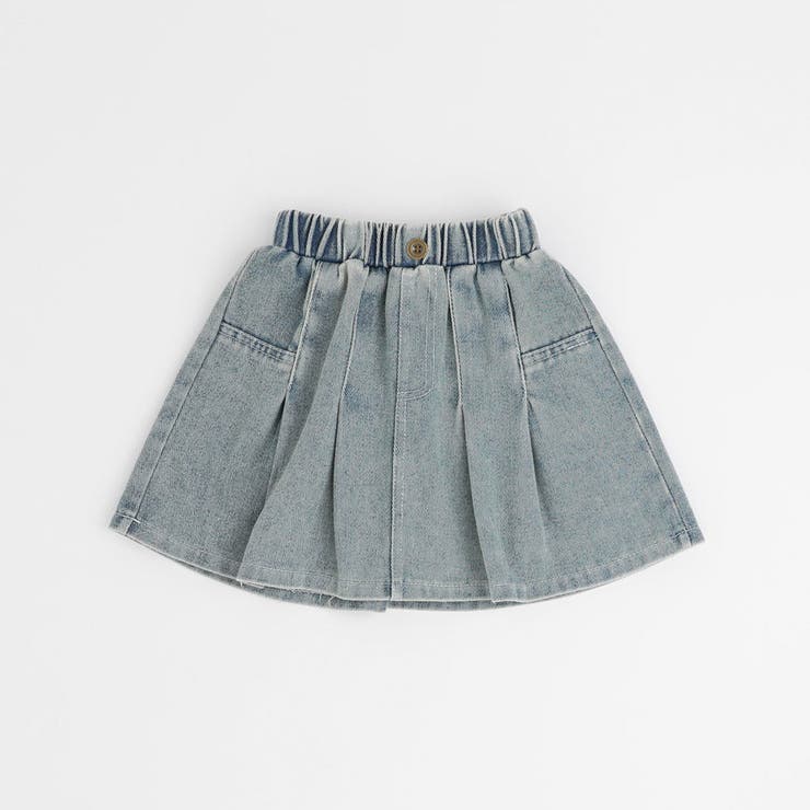 【2点セット】デニムスカラップカラートップス＋プリーツスカート | URBAN CHERRY | 詳細画像9 