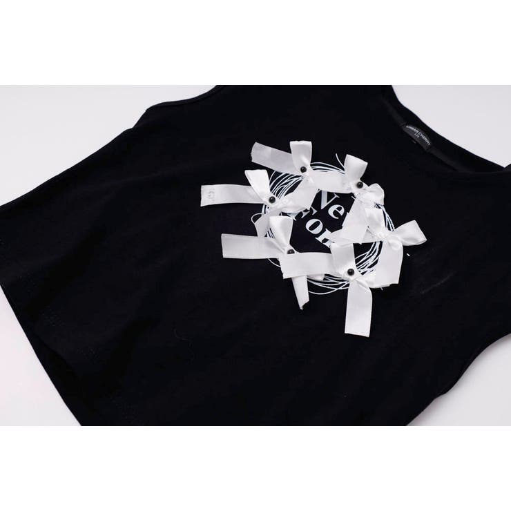 【2点セット】パールリボンフレンチスリーブTシャツ＋ティアードスカート | URBAN CHERRY | 詳細画像26 