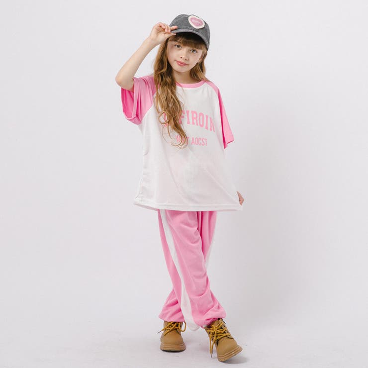 【2点セット】フロントロゴプリントラグラントップス＋サイドラインパンツ | URBAN CHERRY | 詳細画像11 