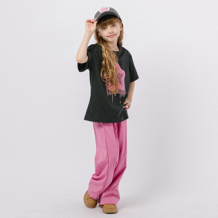 【2点セット】フロントネオンスタープリントTシャツ＋カラーストレートパンツ | URBAN CHERRY | 詳細画像15 