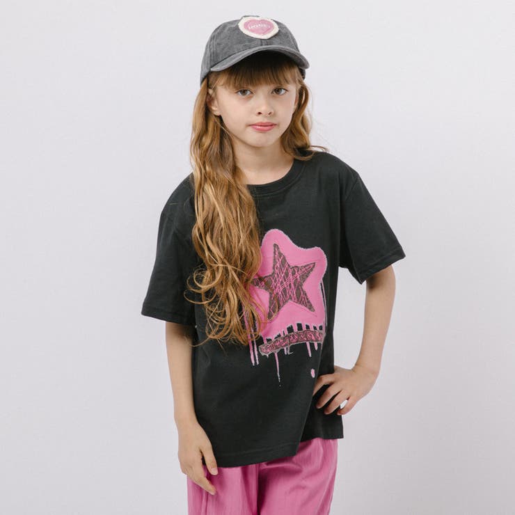 【2点セット】フロントネオンスタープリントTシャツ＋カラーストレートパンツ | URBAN CHERRY | 詳細画像9 