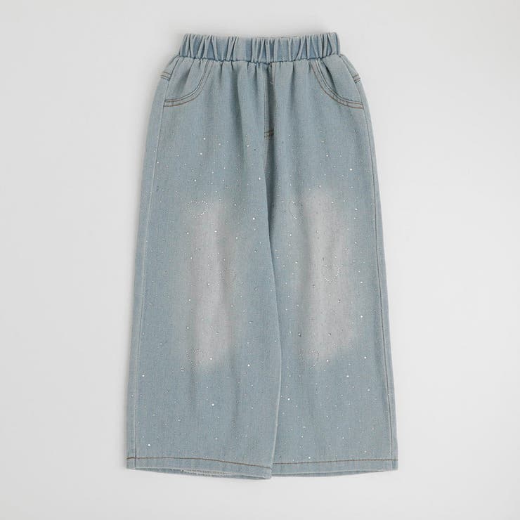 【2点セット】ノースリーブレースペプラムトップス＋デニムパンツ | URBAN CHERRY | 詳細画像10 
