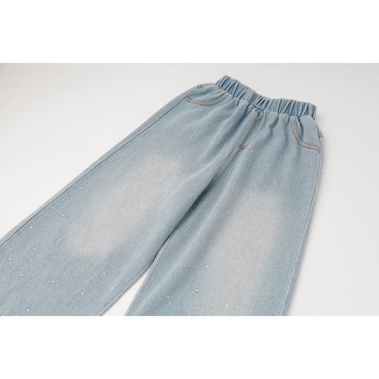 【2点セット】ノースリーブレースペプラムトップス＋デニムパンツ | URBAN CHERRY | 詳細画像26 
