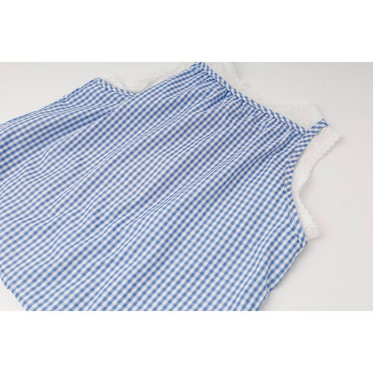 【2点セット】ギンガムチェックキャミトップス＋レースパンツ | URBAN CHERRY | 詳細画像21 
