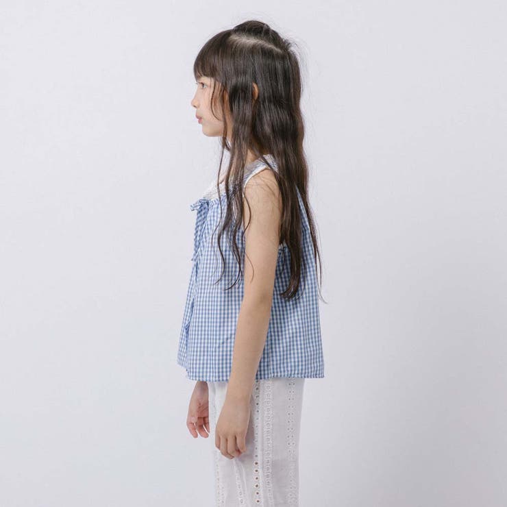 【2点セット】ギンガムチェックキャミトップス＋レースパンツ | URBAN CHERRY | 詳細画像5 