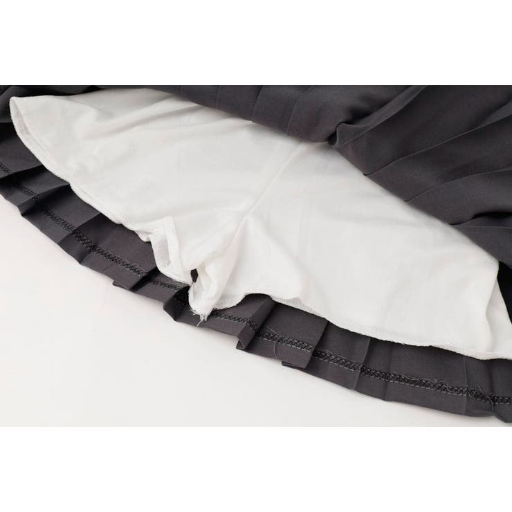 【3点セット】タイ付きストライプフレンチスリーブシャツ＋プリーツスカート | URBAN CHERRY | 詳細画像32 