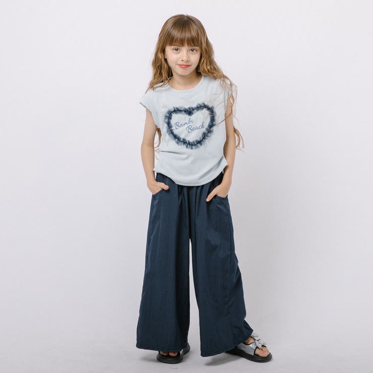 【2点セット】ハートフリルデザイントップス＋ワイドパンツ | URBAN CHERRY | 詳細画像15 
