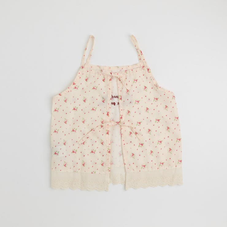 【3点セット】ノースリーブトップス＋フラワーキャミ＋デニムスカート | URBAN CHERRY | 詳細画像7 