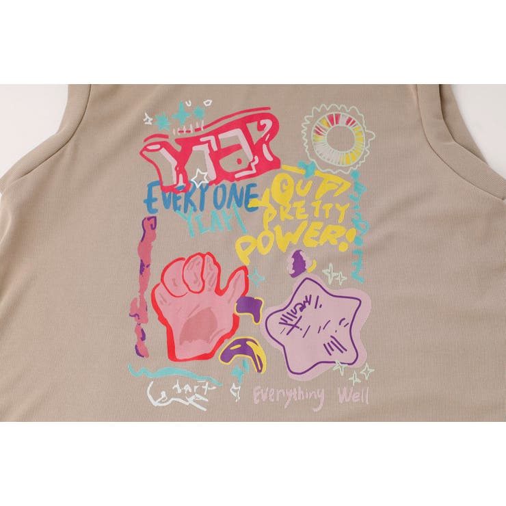 【2点セット】ペイントライクプリントノースリーブトップス＋リラックスパンツ | URBAN CHERRY | 詳細画像27 
