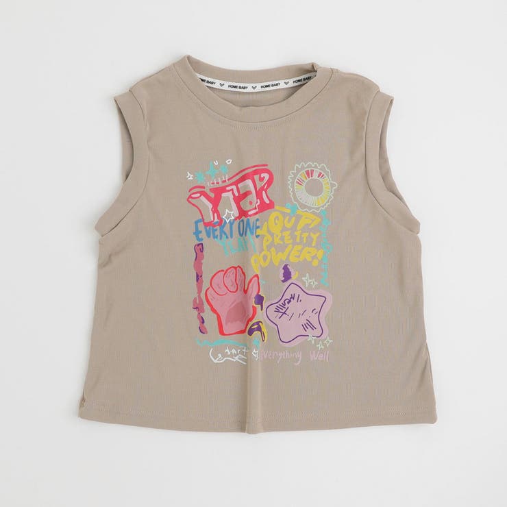 【2点セット】ペイントライクプリントノースリーブトップス＋リラックスパンツ | URBAN CHERRY | 詳細画像7 