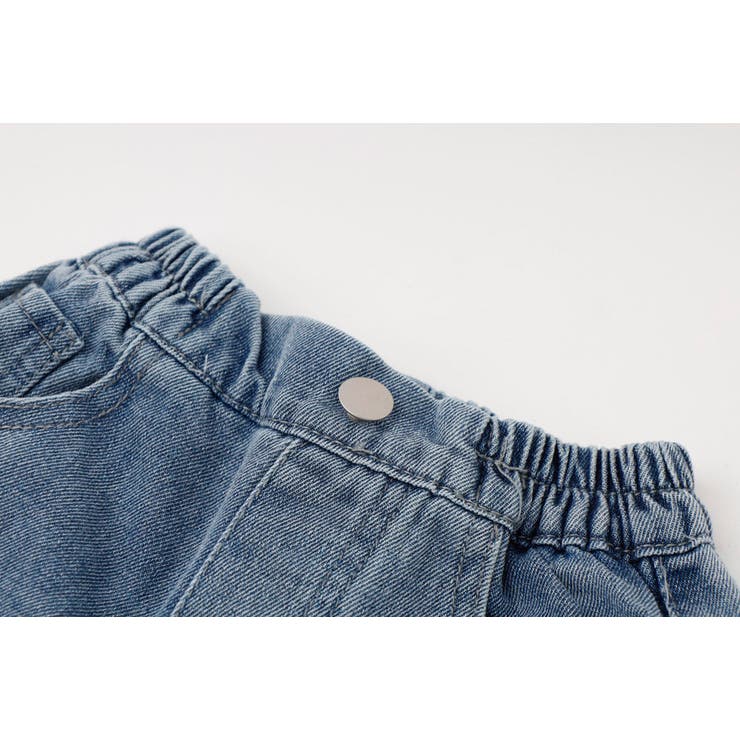 【2点セット】フロッキーロゴデザインデニムビスチェ＋ストレートパンツ | URBAN CHERRY | 詳細画像26 