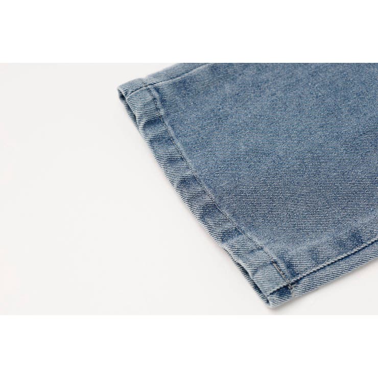 【2点セット】フロッキーロゴデザインデニムビスチェ＋ストレートパンツ | URBAN CHERRY | 詳細画像28 