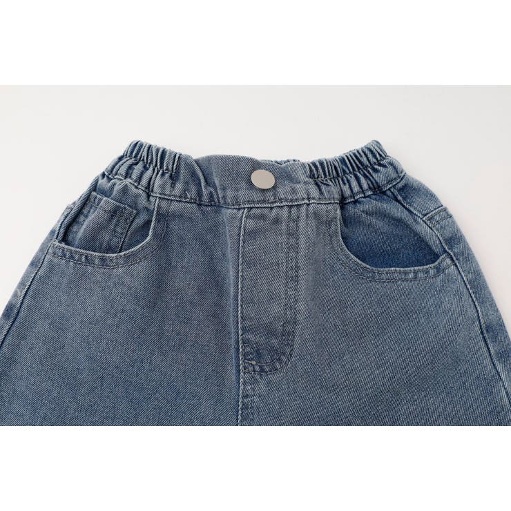 【2点セット】フロッキーロゴデザインデニムビスチェ＋ストレートパンツ | URBAN CHERRY | 詳細画像30 
