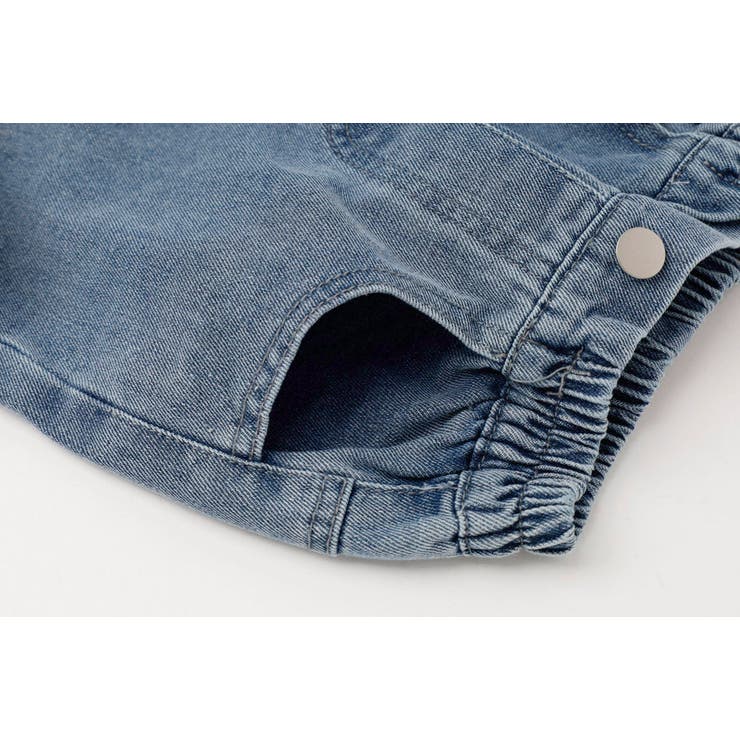 【2点セット】フロッキーロゴデザインデニムビスチェ＋ストレートパンツ | URBAN CHERRY | 詳細画像31 