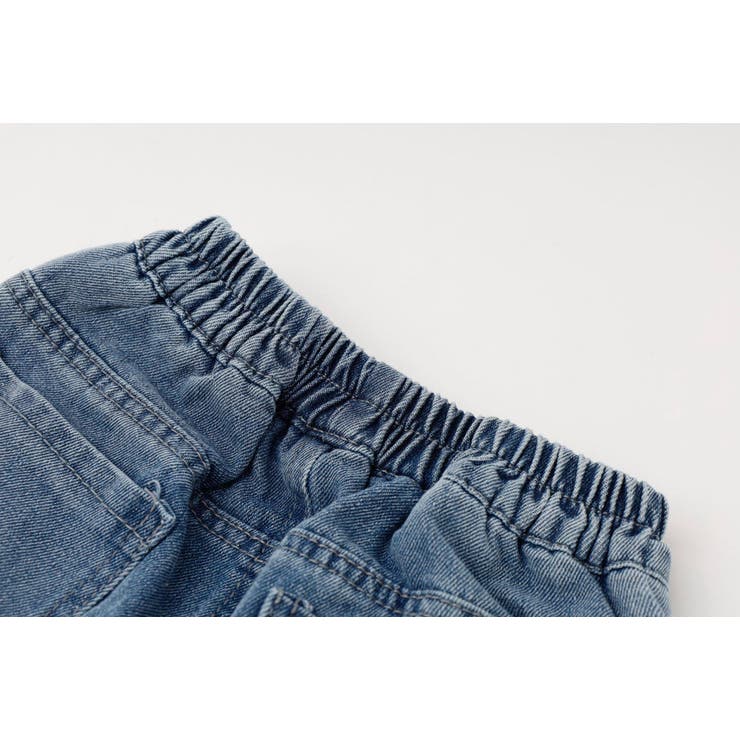 【2点セット】フロッキーロゴデザインデニムビスチェ＋ストレートパンツ | URBAN CHERRY | 詳細画像32 