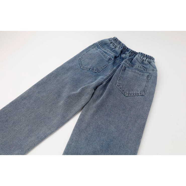 【2点セット】フロッキーロゴデザインデニムビスチェ＋ストレートパンツ | URBAN CHERRY | 詳細画像33 