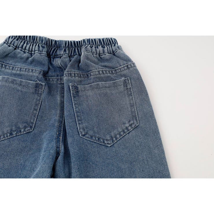【2点セット】フロッキーロゴデザインデニムビスチェ＋ストレートパンツ | URBAN CHERRY | 詳細画像34 