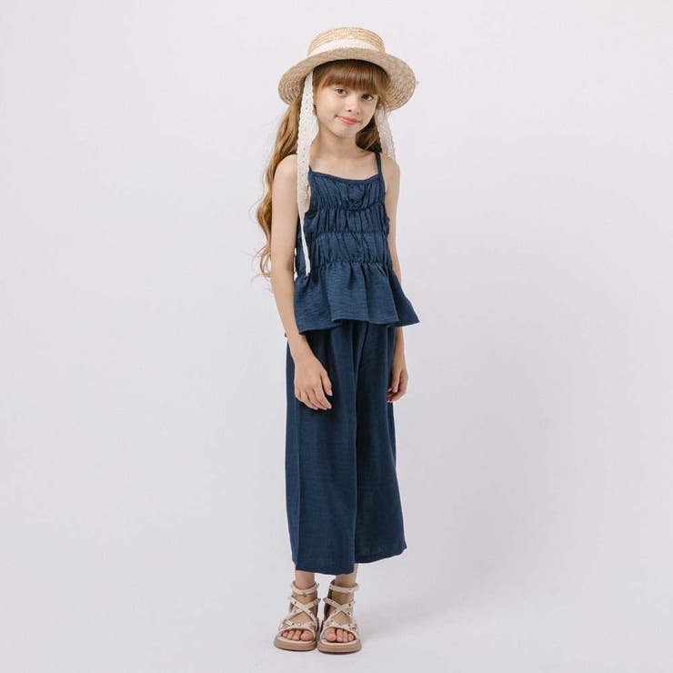 【2点セット】シャーリングキャミトップス＋ストレートパンツ | URBAN CHERRY | 詳細画像3 