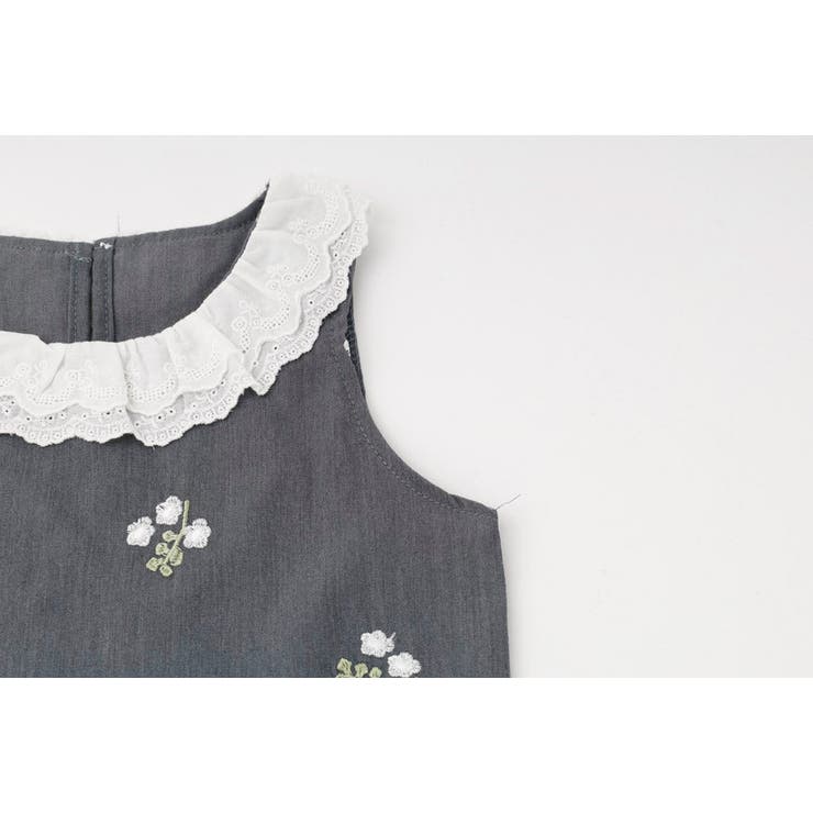 【2点セット】レースカラーフラワー刺繍トップス＋プリーツスカート | URBAN CHERRY | 詳細画像19 