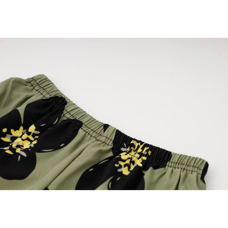 【2点セット】バイカラーフラワープリントペプラムトップス＋ショートパンツ | URBAN CHERRY | 詳細画像27 