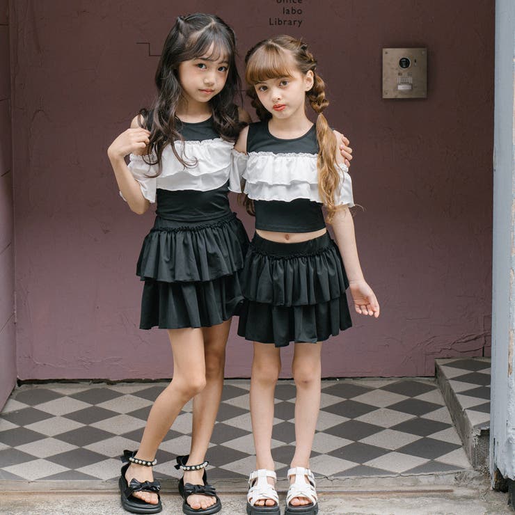 【セパレート2点セット】オープンショルダードッキングフリルトップス＋フリルフレア… | URBAN CHERRY | 詳細画像19 
