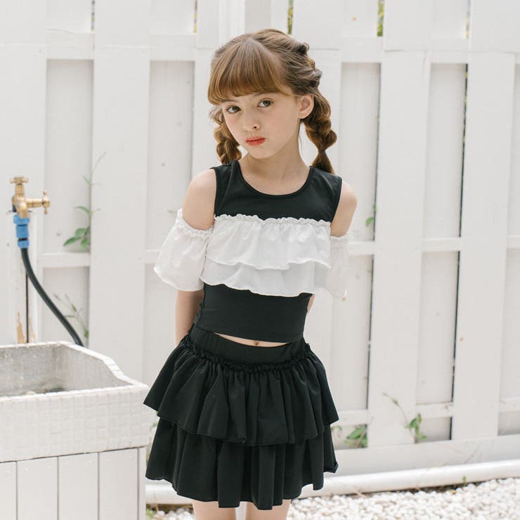 【セパレート2点セット】オープンショルダードッキングフリルトップス＋フリルフレア… | URBAN CHERRY | 詳細画像39 