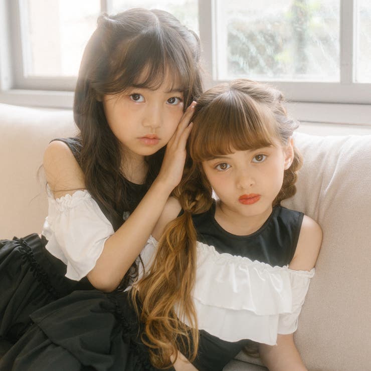 【セパレート2点セット】オープンショルダードッキングフリルトップス＋フリルフレア… | URBAN CHERRY | 詳細画像43 