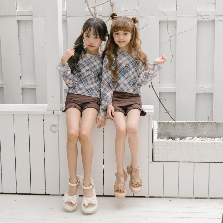 【セパレート3点セット】チェックシアートップス＋ギャザーキャミトップス＋フリルパ… | URBAN CHERRY | 詳細画像29 