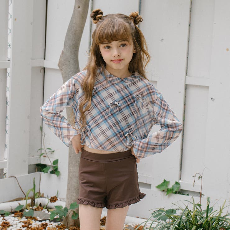 【セパレート3点セット】チェックシアートップス＋ギャザーキャミトップス＋フリルパ… | URBAN CHERRY | 詳細画像9 