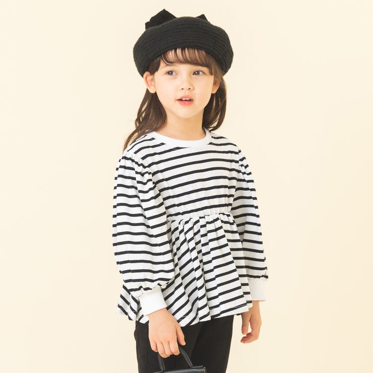 ペプラムボーダートップス | URBAN CHERRY | 詳細画像3 