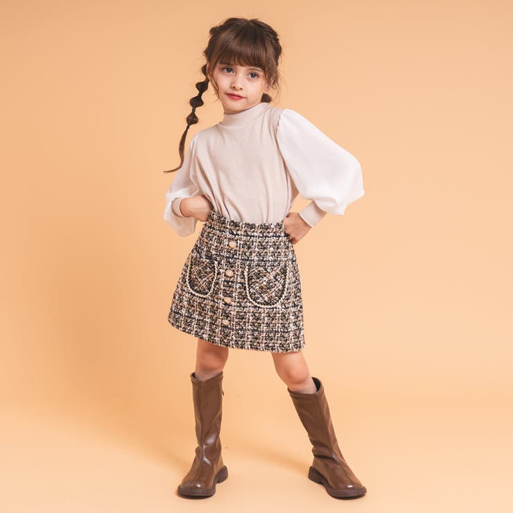 【伸縮性・保温性バツグン】シフォンドッキングバックリボンリブトップス | URBAN CHERRY | 詳細画像15 