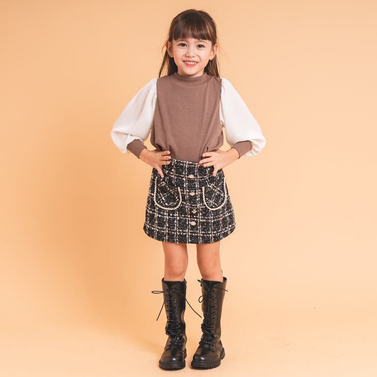 【伸縮性・保温性バツグン】シフォンドッキングバックリボンリブトップス | URBAN CHERRY | 詳細画像29 