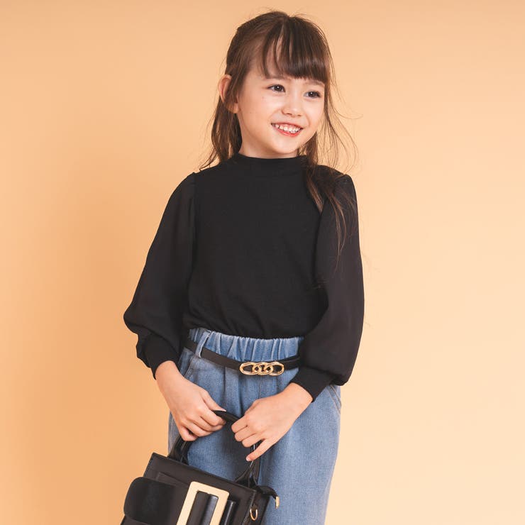 【伸縮性・保温性バツグン】シフォンドッキングバックリボンリブトップス | URBAN CHERRY | 詳細画像30 