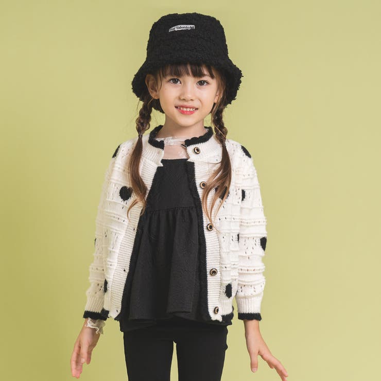 ハートデザインニットカーディガン[品番：VINK0002027]｜URBAN CHERRY