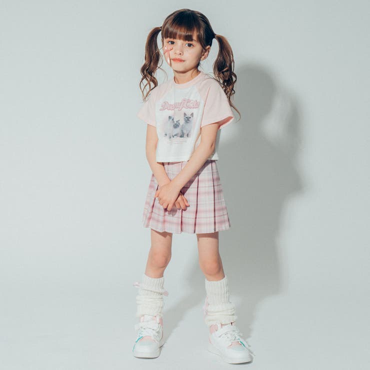 Cherryページ　Tシャツパンツセット　ぬい服 吸水速乾】ハートカットワーククロップドTシャツ[品番