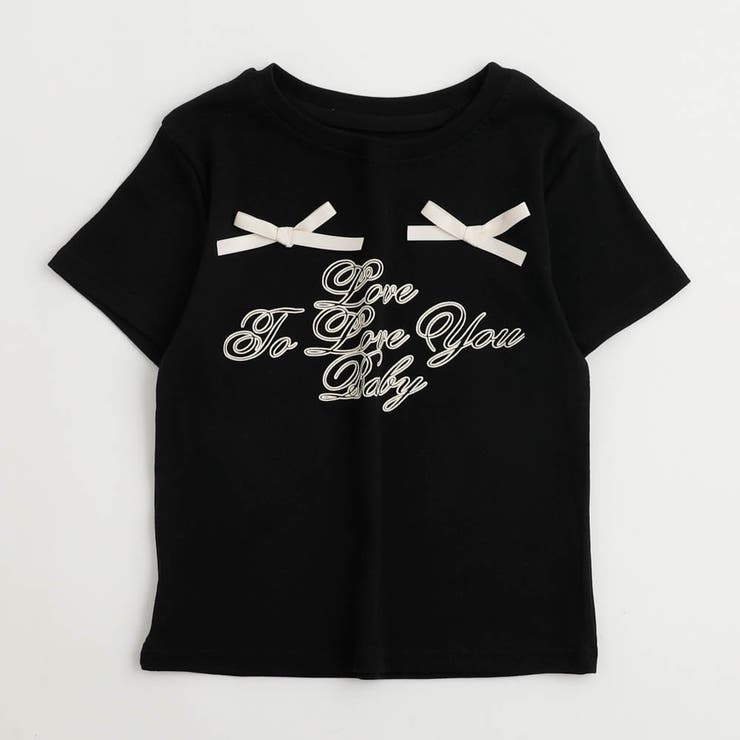 フレンチロゴ刺繍リボンTシャツ[品番：VINK0002721]｜URBAN