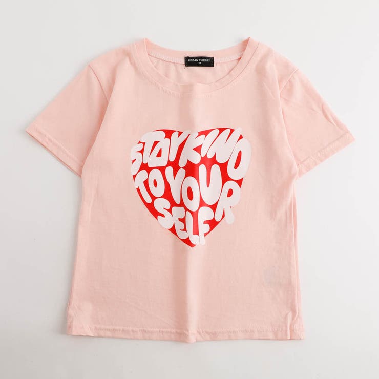 クロップドハートロゴプリントTシャツ[品番:VINK0002751 クロップドハートロゴプリントTシャツ[品番:VINK0002751