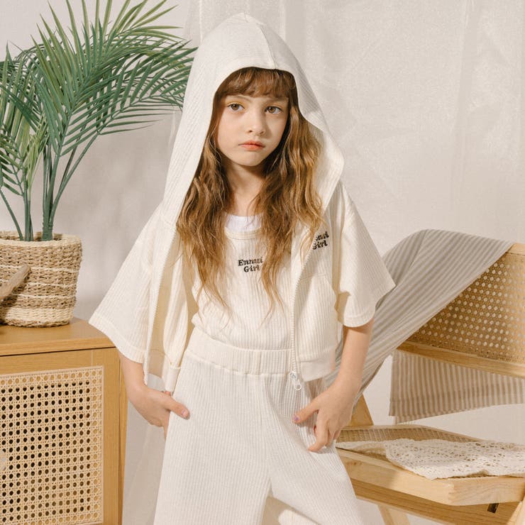 【さらっと触感】ワッフルクロップドフードパーカー | URBAN CHERRY | 詳細画像4 