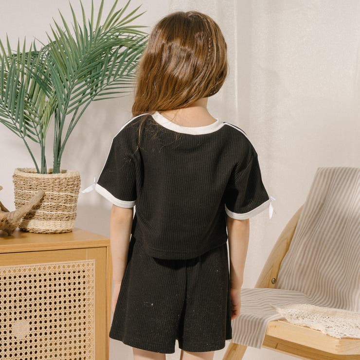 【さらっと触感】ワッフルリボンラインクロップドTシャツ | URBAN CHERRY | 詳細画像11 