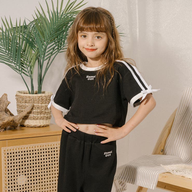 【さらっと触感】ワッフルリボンラインクロップドTシャツ | URBAN CHERRY | 詳細画像13 