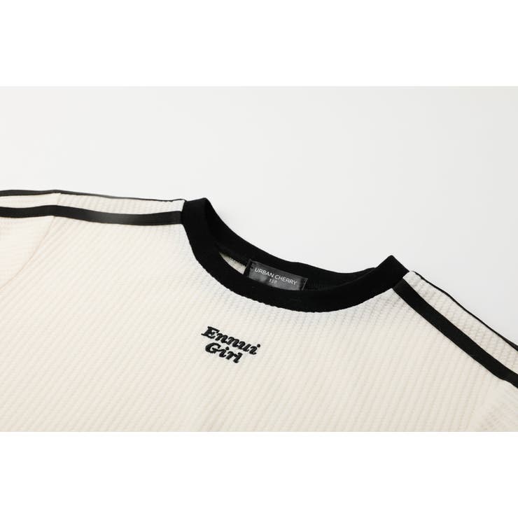 【さらっと触感】ワッフルリボンラインクロップドTシャツ | URBAN CHERRY | 詳細画像26 