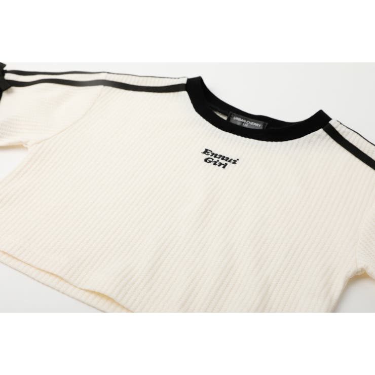【さらっと触感】ワッフルリボンラインクロップドTシャツ | URBAN CHERRY | 詳細画像27 