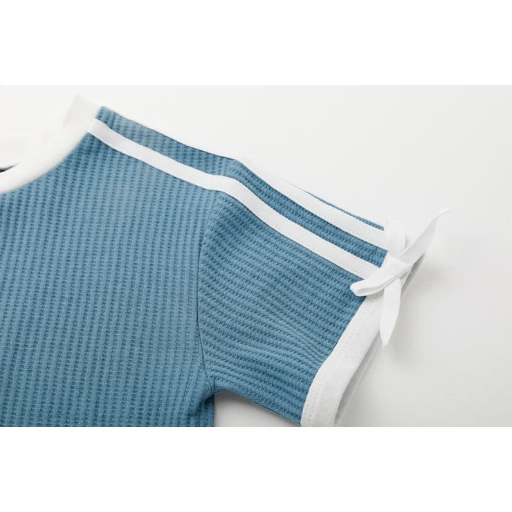 【さらっと触感】ワッフルリボンラインクロップドTシャツ | URBAN CHERRY | 詳細画像33 