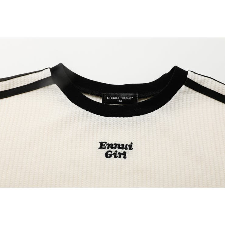 【さらっと触感】ワッフルリボンラインクロップドTシャツ | URBAN CHERRY | 詳細画像35 