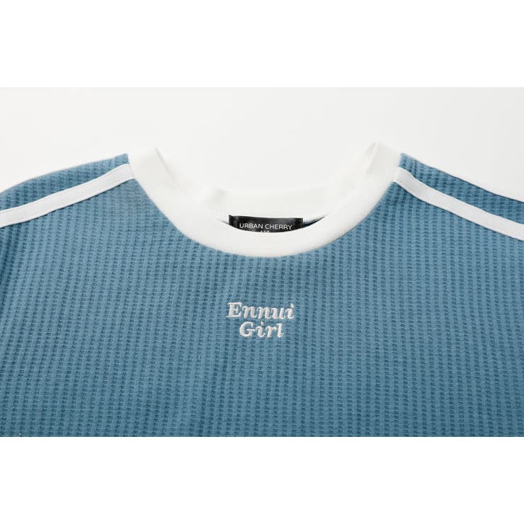 【さらっと触感】ワッフルリボンラインクロップドTシャツ | URBAN CHERRY | 詳細画像36 