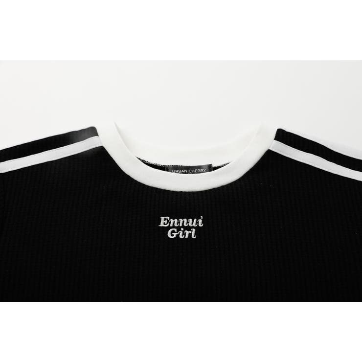 【さらっと触感】ワッフルリボンラインクロップドTシャツ | URBAN CHERRY | 詳細画像37 